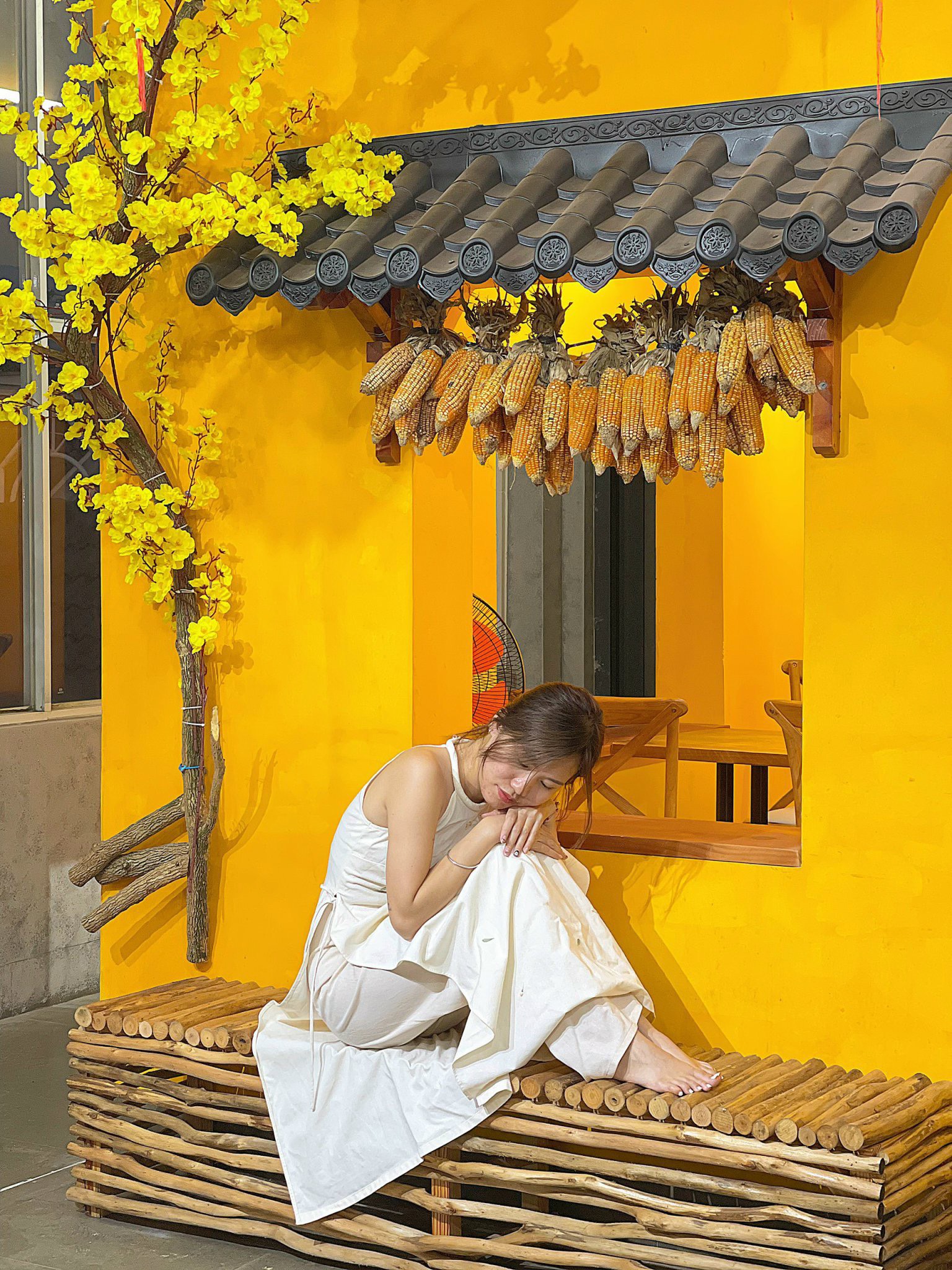 Băng Ghế Gỗ Decor Ngoài Trời Độc Lạ, Băng Ghế Gỗ Decor