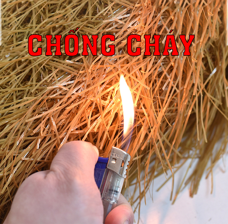 Cuộn Mái Rơm Vàng Nhân Tạo, Cỏ Rơm Vàng Nhân Tạo ( Bán Lẻ Theo Yêu Cầu) (8)