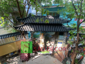 ngói nhựa âm dương cho chùa